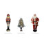 6.5-Ft. Flocked Mountain Pine Christmas Tree with Multi-Color LED String Lighting