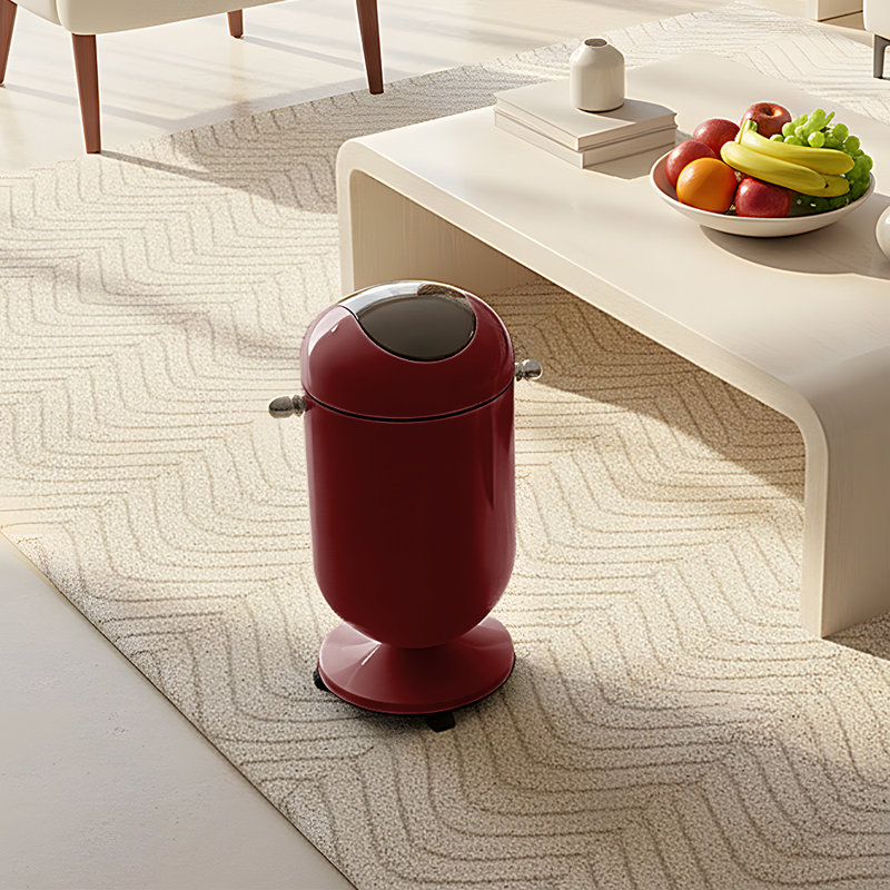 PP Waste Bin, Wine Red