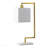 9X14.3X25.2" Metal Table Lamp