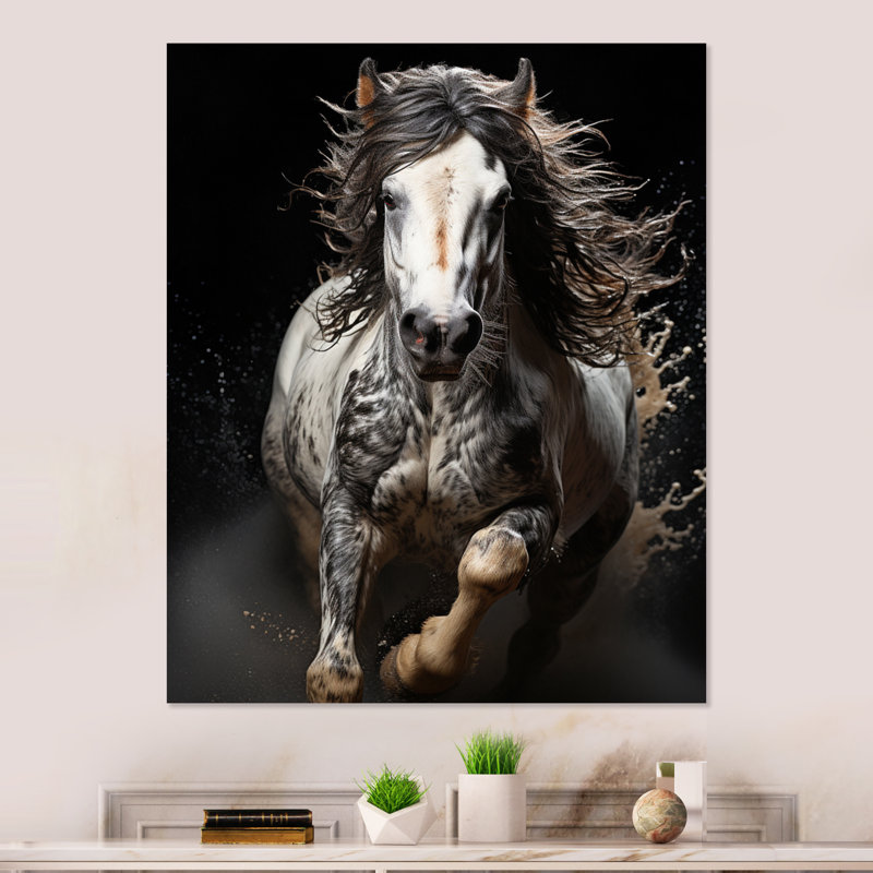 " White Horse Stallions Strength I ", 20" H x 12" W x 1" D