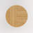 Ashutosh Rattan Round Table, Modern Unique Boho Block End Table