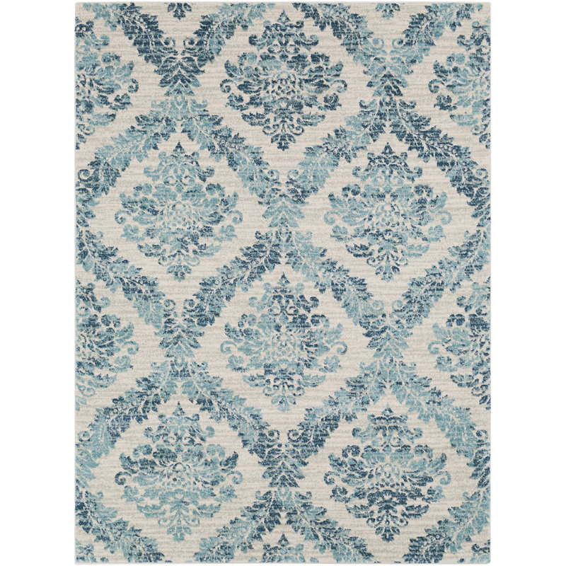 Damask Area Rug, Rectangle 200 x 275cm