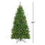 7 1/2' Chesterfield Spruce Hinged Tree With 600 Clear Lights