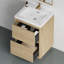 Meuble-lavabo simple autoportant de 24 po avec plateau en résine Beira-1099413019