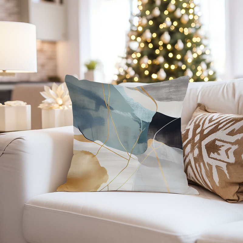 Abstract Pillow Cover, 16"H x 16"W