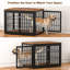 Meuble pour chien robuste de 42 pouces, table de bout décorative pour animal de compagnie, chenil en bois pour l'intérieur-115403694-122886584
