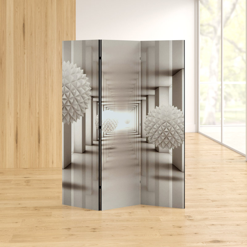 Gateway 172cm H Solid Wood Folding Room Divider, 3