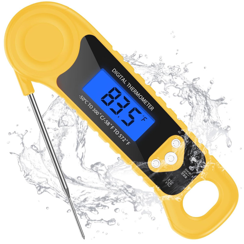 Instant Read Digital Meat Thermometer Yellow