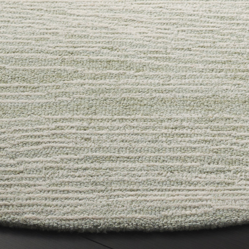 Kentshire Hand Tufted Wool Pile Abstract Rug, Round 6'