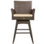 Tabouret de bar de patio 27" avec coussin Mcconnell