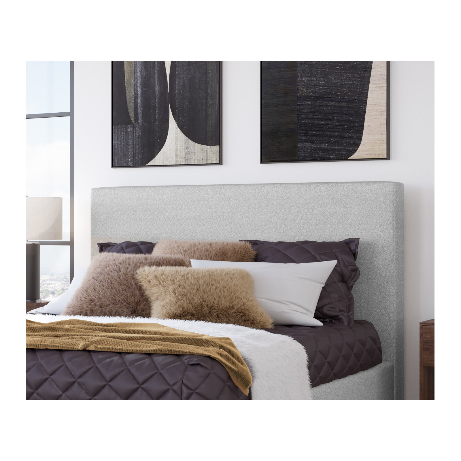 Alie Upholstered Headboard, King