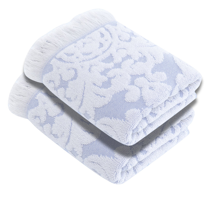 Luxury Turkish Hand Towels, 100% Turkish Cotton, Quick Drying, High Absorbency, Ultra Soft Towels For Home and Bath, Oversized 20"W x 30"L 2-Piece Hand Towels, Violet Style