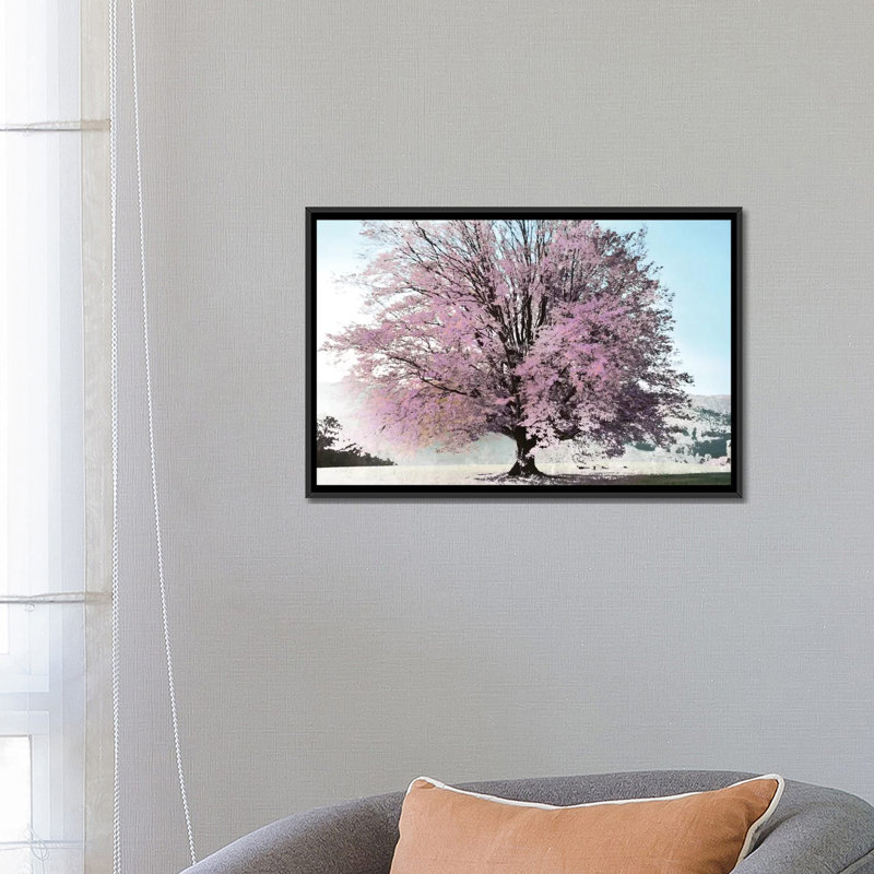 «Season of Spring», impression sur toile, H 18 po x l 26 po x P 1,5 po, Toile avec cadre noir, Pas de tapis