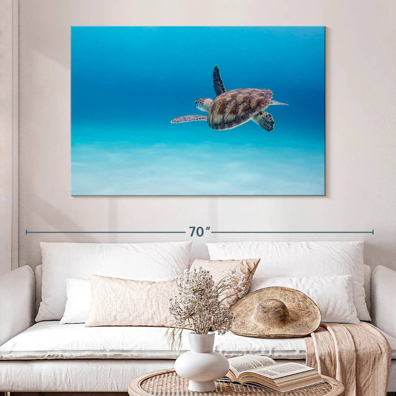 Crowle Adventurous Sea Turtle, 34" H x 51" W