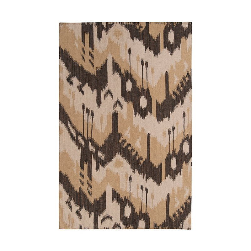 Laine tissée à la main Provinces / beige / brun / brun clair Elmond, Rectangle 2 pi x 3 pi