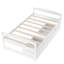Lit plateforme simple avec deux tiroirs-113432434