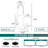 Topcraft Single-Hole Single-Handle Pull-Down Kitchen Faucet With LED And Deck Plate