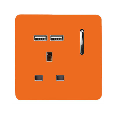 Trendi Switch 1 Gang USB 2100mA Plug Socket