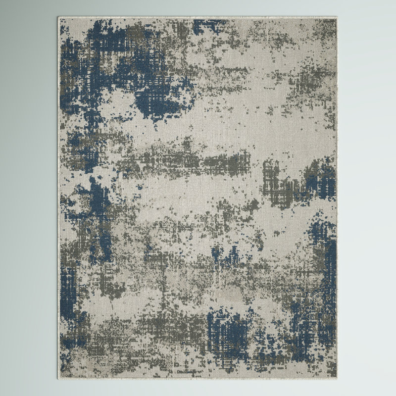 Belden Abstract Indoor / Outdoor Rug, Rectangle 3'3" x 5'