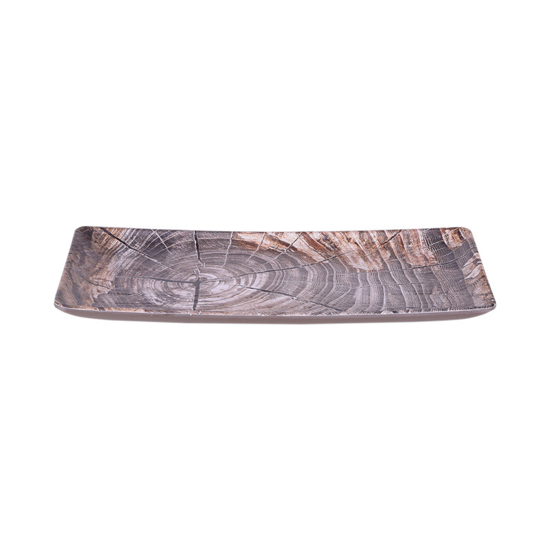Elite Global Solutions Melamine Serving Dish Buffet Accessory, Knotwood