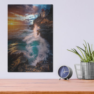 Mur de métal «High Tide At Sunset» par Rick Berk