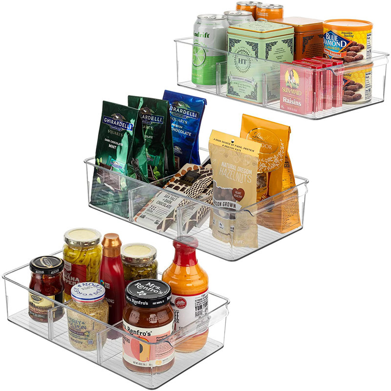 Sorbus Storage Organizer Bin With 3 Removable Compartments