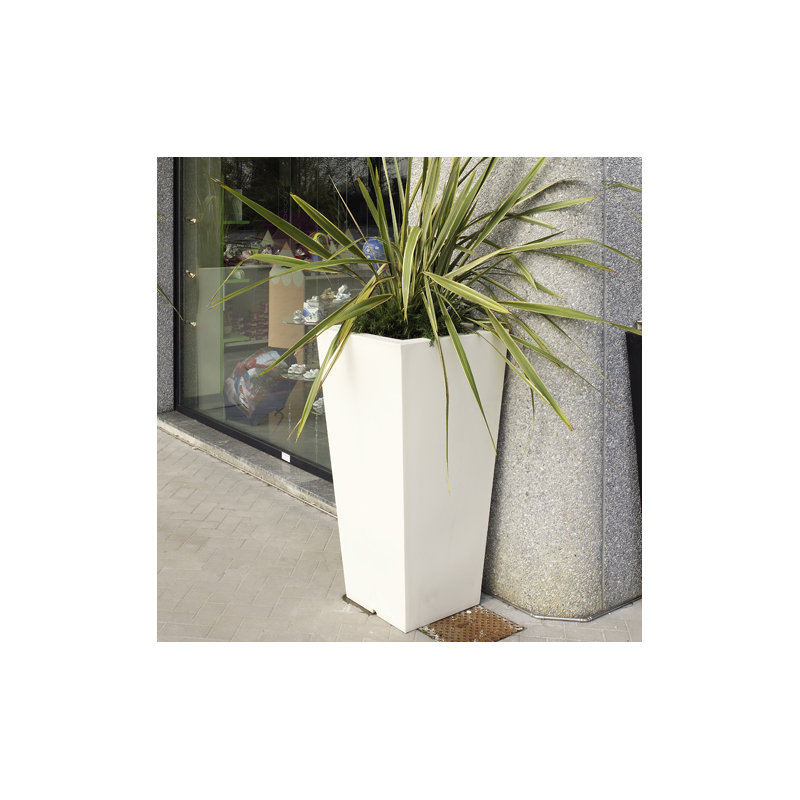 Kabin Planter, 40" H x 17.5" W x 17.5" D, White