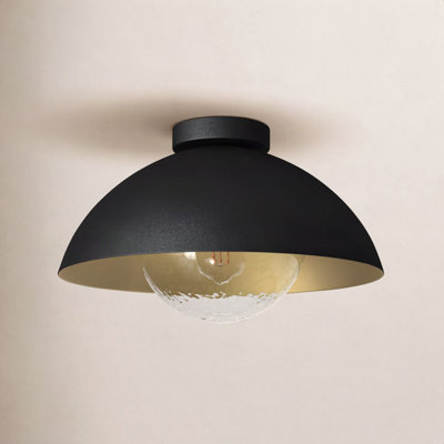 Suna Single Light Metal Semi Flush Mount