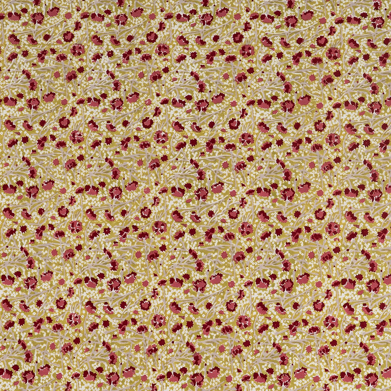 Meadows Handmade Floral Tablecloth, 59" Square, Red/Green