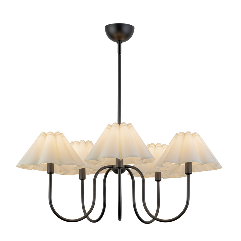 Rosemary 5-Light Chandelier, Noir