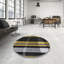 Tapis noir/jaune à motifs-664945092