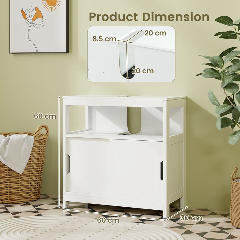 60cm Single Bathroom Vanity Base Only