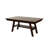 Transitional Dark Walnut Dining Table, Rectangular, Manufactured With Fine Rubberwood Rectangle Table In Walnut, Crafted Solid-307256542