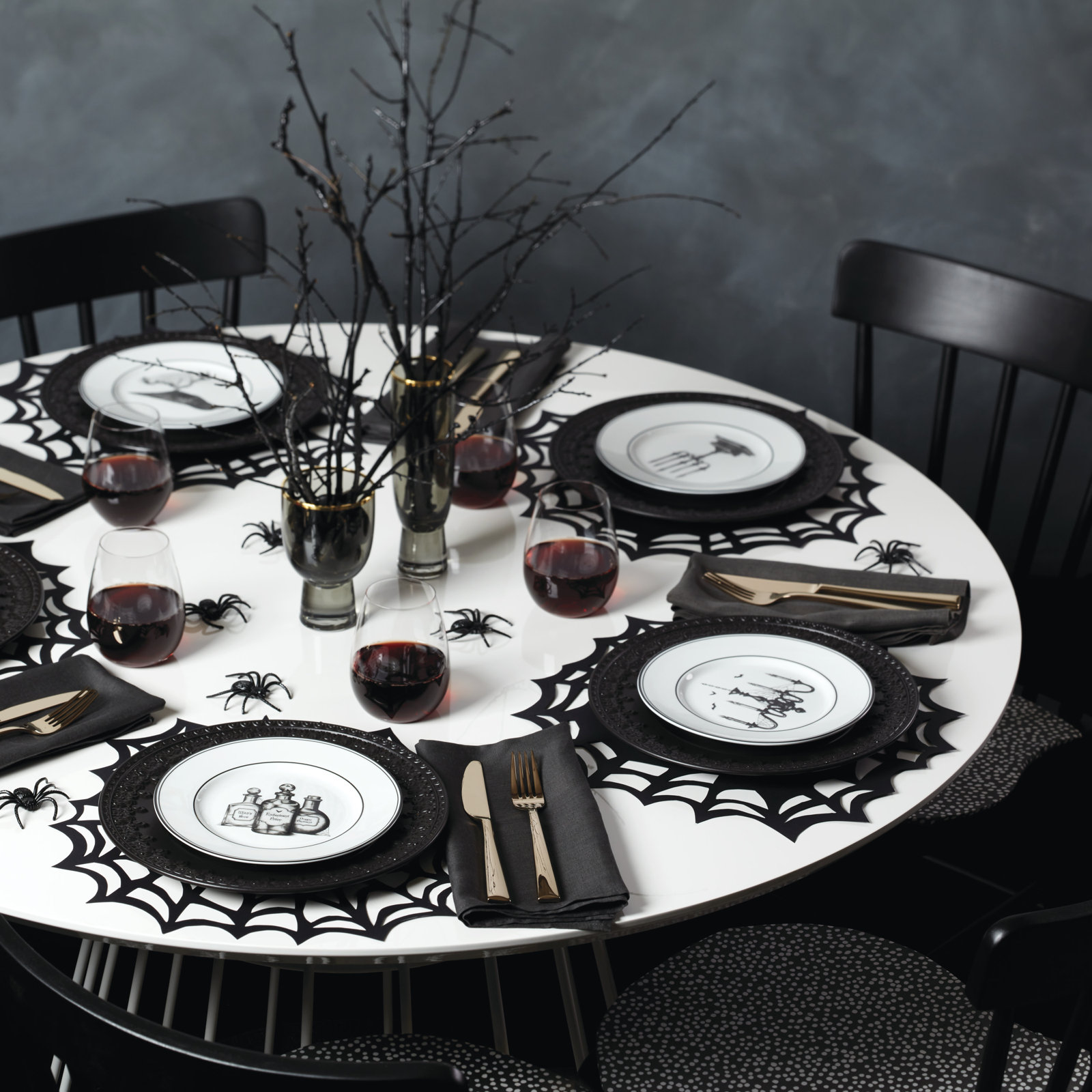 Lenox Vintage Halloween 4-Piece Dessert Plate Set