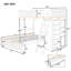 Lit superposé simple gris sur lit double avec 6 tiroirs et un lit en bois mobile dans six armoires-1964563034-1964563035