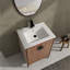 Meuble-lavabo élégant avec lavabo offrant beaucoup de rangement et un entretien facile.-495885819