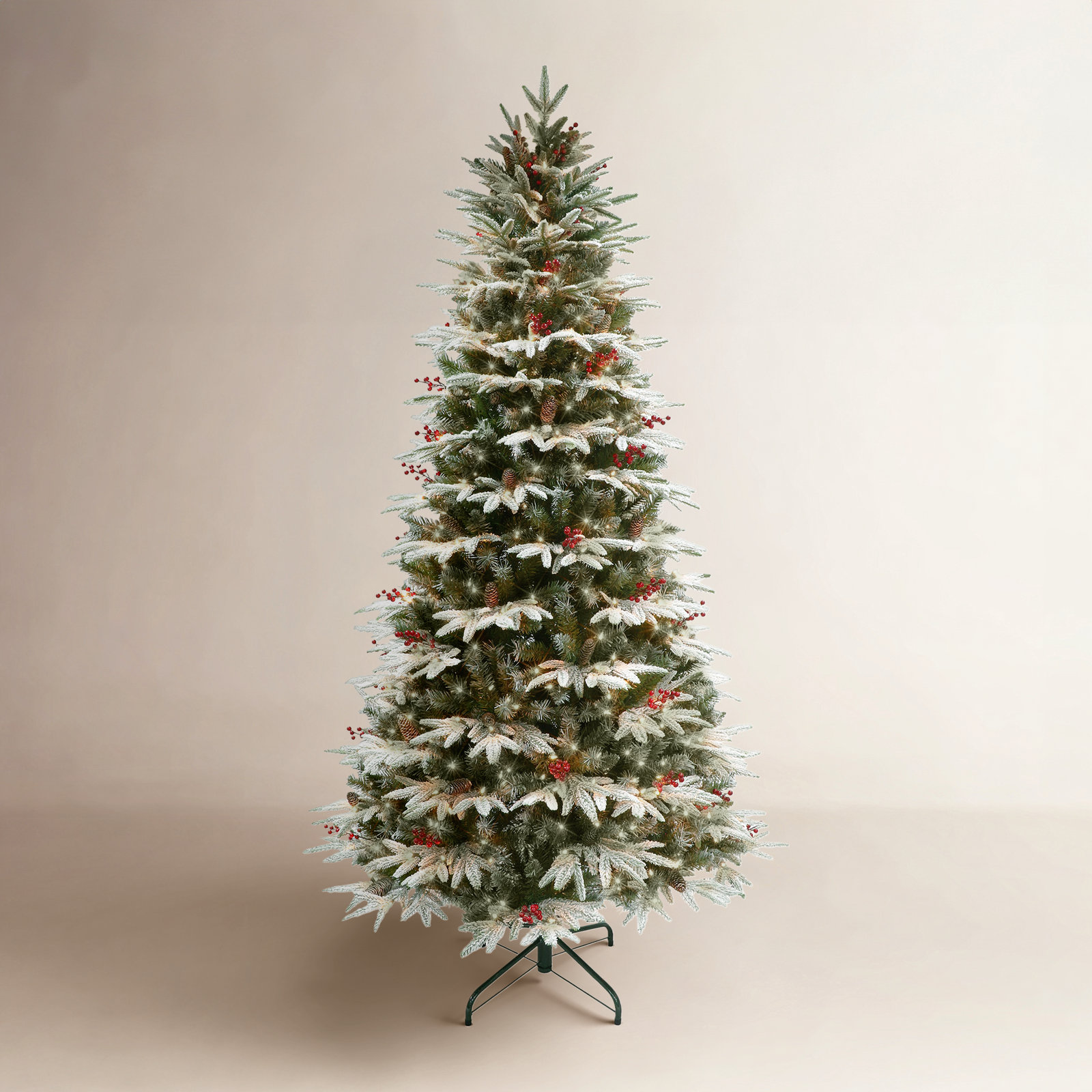 78' Lighted Artificial Fir Christmas Tree