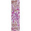 Tapis floral beige en polyester tissé à la machine Fritch-297425783