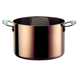 Toscana Deep Pot with Lid 7.87" - 6 Pieces - Copper