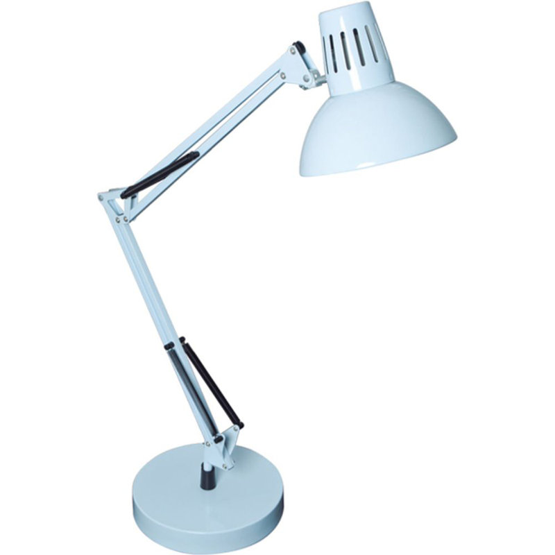 Eva Adjustable Metal Desk Lamp, White