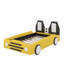 Lit plateforme simple en forme de voiture avec roulettes-771692058