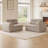 Woven Chenille Striped Compression Sofa-698166441