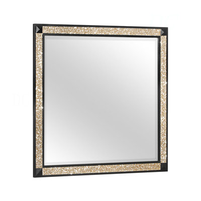 Noir vivant / miroir doré