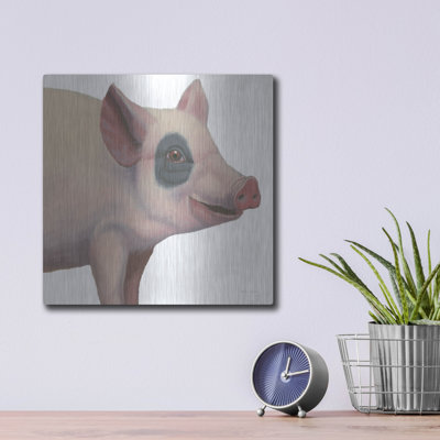 Luxe Metal Art 'Bacon, Bits And Ham 2' by Myles Sullivan Metal Wall Art
