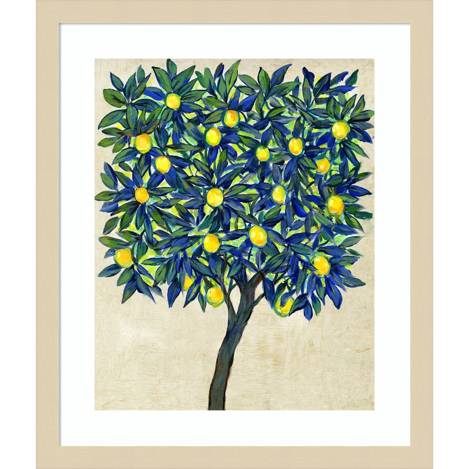 Lemon Tree Composition II by Tim Otoole, Brown, 18.25" H x 15.38" W x 0.88" D
