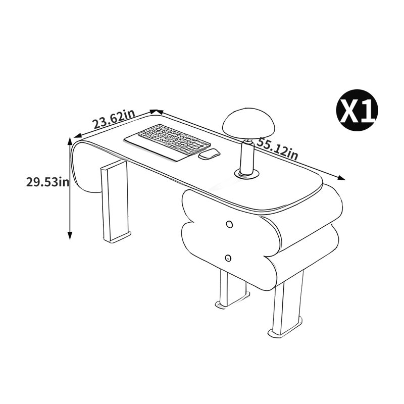 Bureau de style français exquis, H 29,53 po x l 55,12 po x P 23,62 po