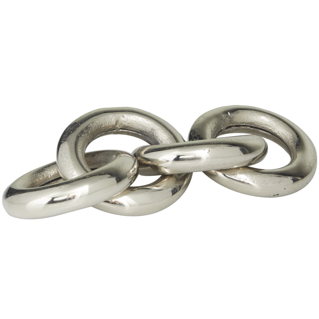 Aluminum Metal Chain Decorative Sculpture Orren Ellis