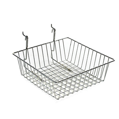 4.25"H Chrome Wire Basket, 2-Pack