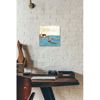 «Lake Pals V» par Veronique Charron, art mural en verre acrylique
