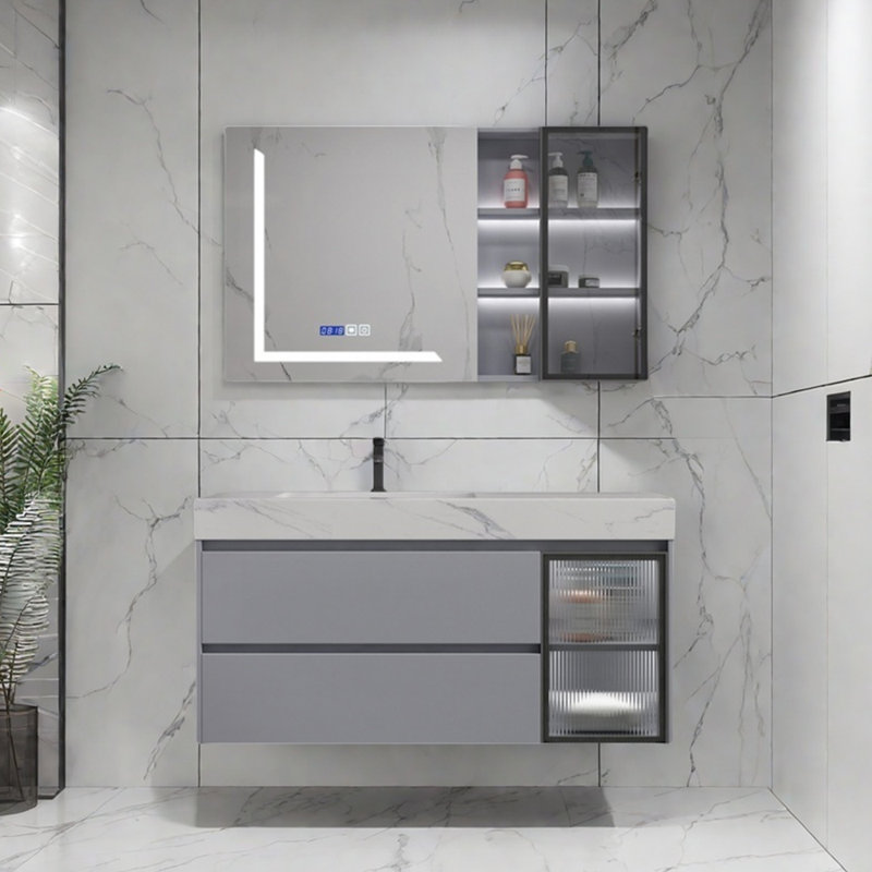 Minimalist modern style bathroom cabinet